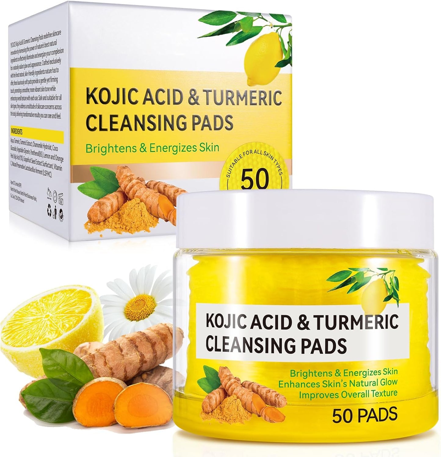 Pads Nettoyants 3 en 1 au Curcuma